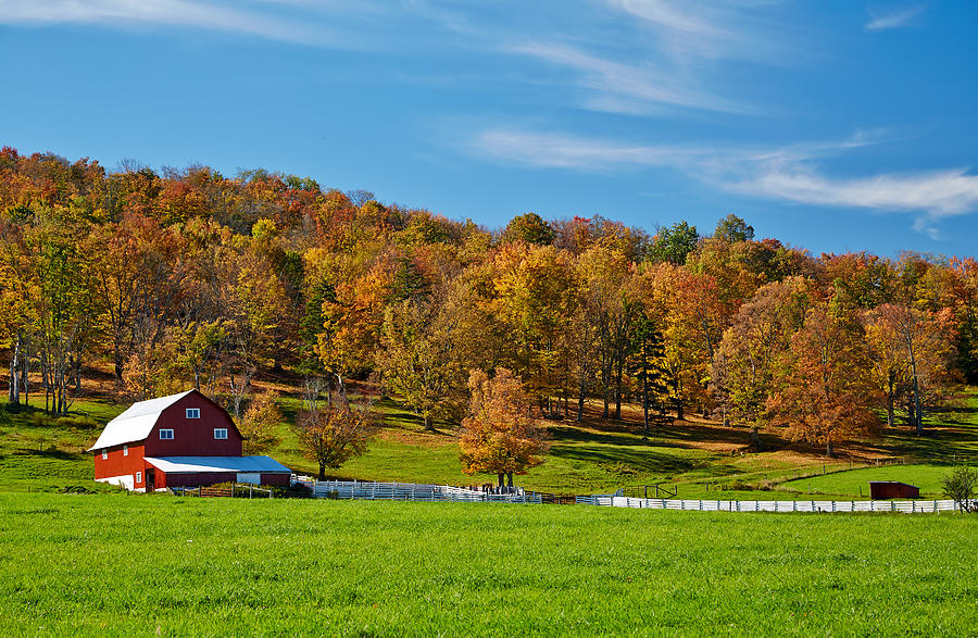 Fall Photograph - Canaan Farm by Brian Simpson