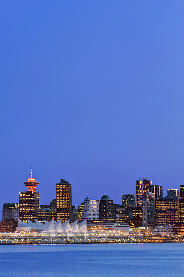 Architecture Photograph - Canada, Bc, Vancouver Skyline by Rob Tilley