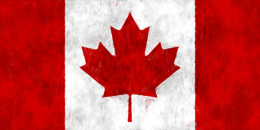 Flag Digital Art - Canada Flag by World Art Prints And Designs