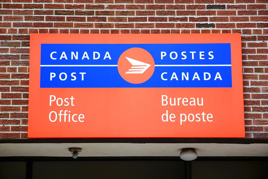 Canada Post Sign Photograph by Valentino Visentini