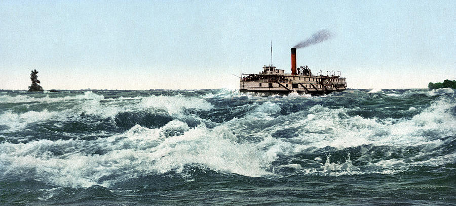 Canada Steamboat, C1901 Painting by Granger
