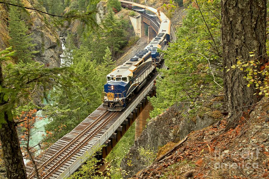 Canadan Railroad Above The Cheakamus River Photograph by Adam Jewell