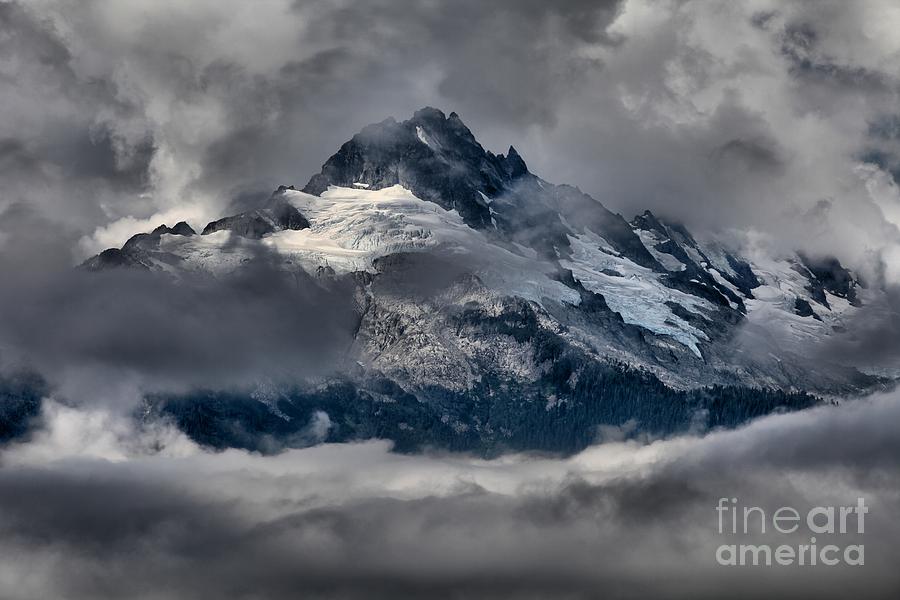 Canadian Coastal Mountain Peaks Photograph by Adam Jewell