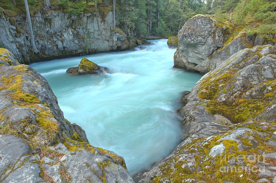 Canadian Glacier Fed River Photograph by Adam Jewell