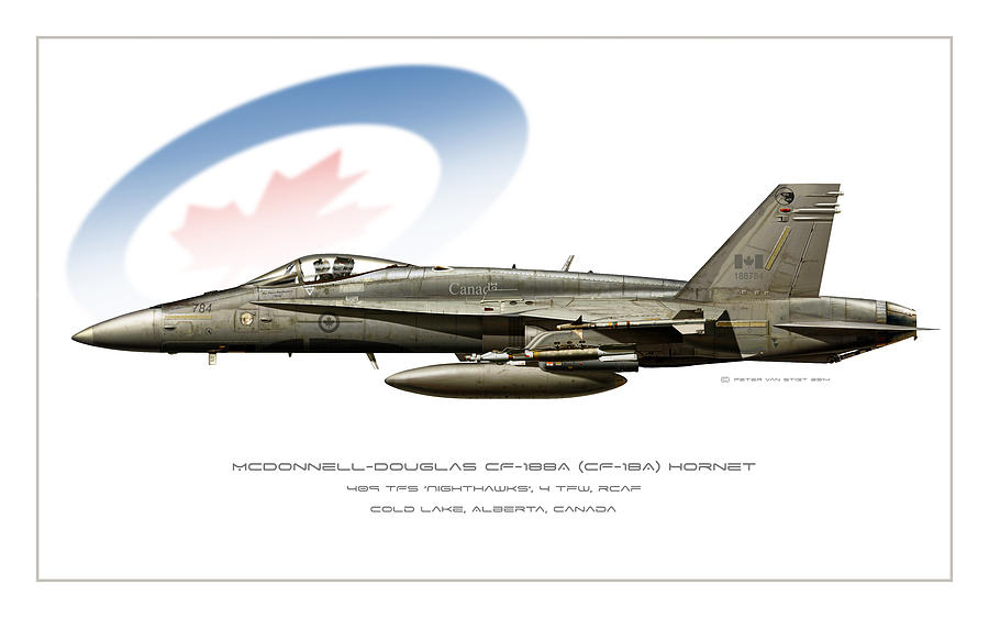 Vintage Digital Art - Canadian Hornet by Peter Van Stigt