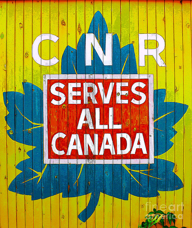 Canadian National Railway Stamp Photograph by Nina Silver