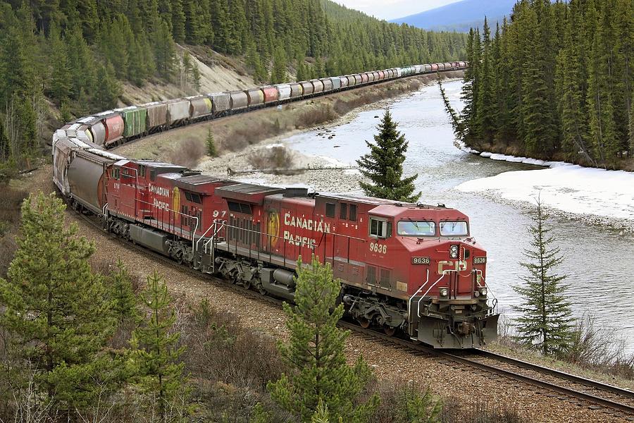 Canadian Pacific Freight Train Photograph by Tony Craddock/science Photo Library