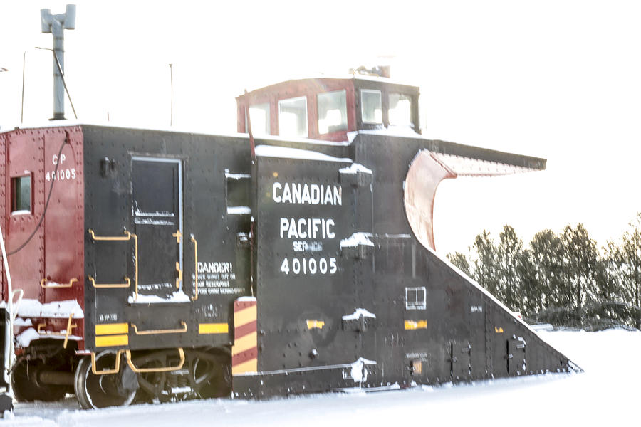 Canadian Pacific snow plow Photograph by Nick Mares