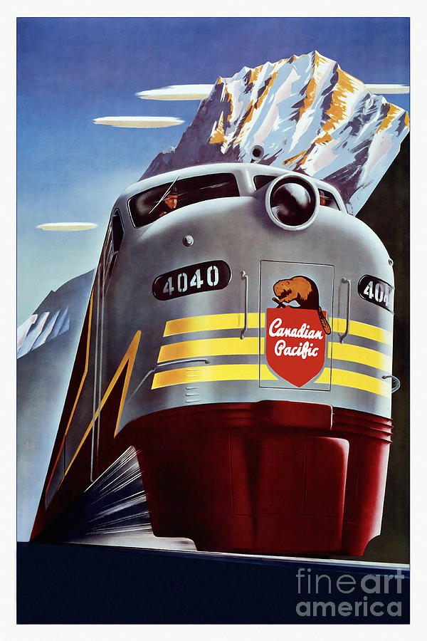 Canadian Pacific Travel Poster Drawing by Jon Neidert