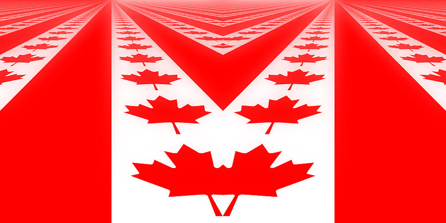 Canadian Perspective Flag Photograph by Kurt Van Wagner