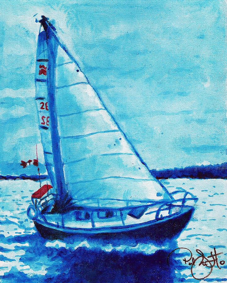 Canadian Sail Painting by Paul Smutylo - Pixels