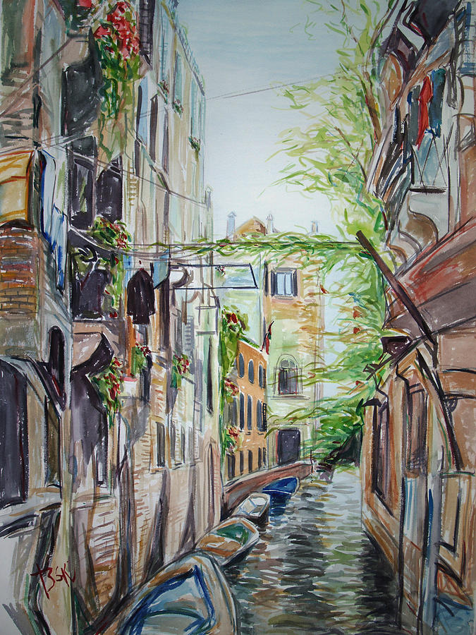 Canal 2 Painting by Becky Kim