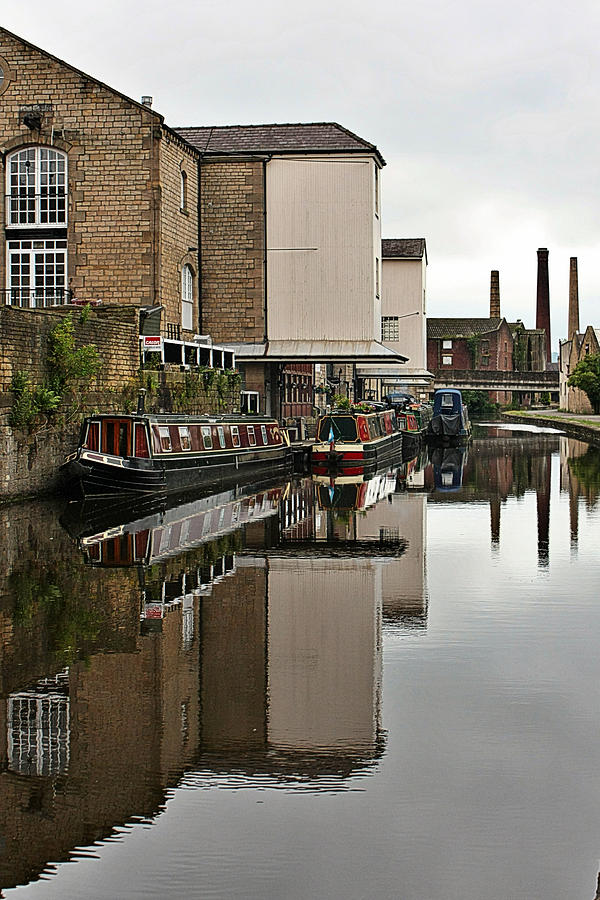 Canal and Chimneys Photograph by Jeremy Hayden