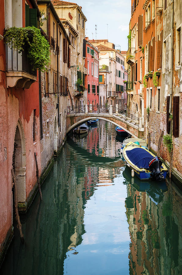 Canal And Houses Venice Veneto Italy Photograph By Russ Bishop