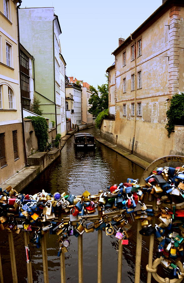 Canal and Locks in Prague Photograph by Caroline Stella