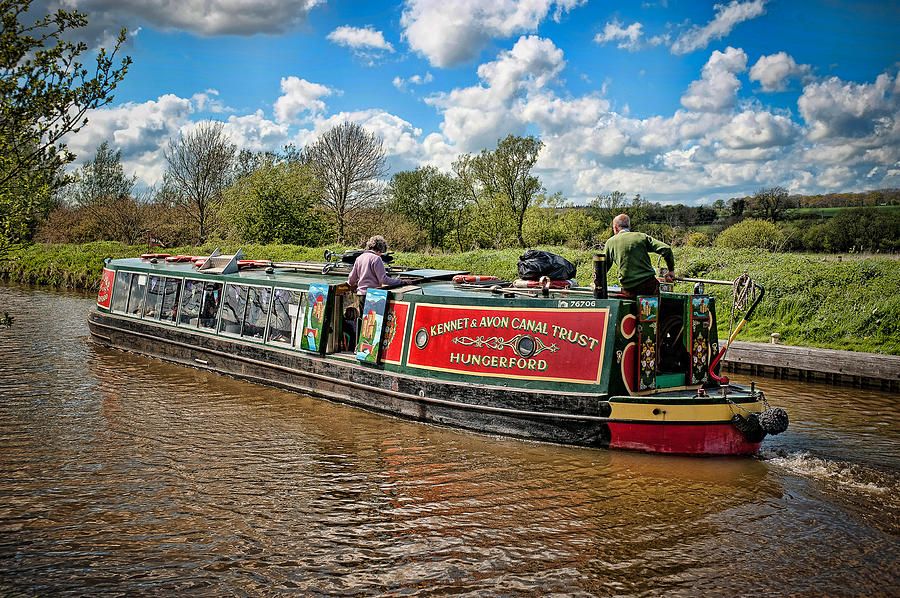 Canal Boat Photograph by Mark Llewellyn