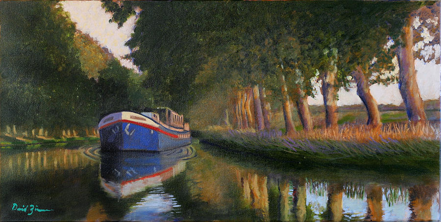 canal Du Midi Painting by David Zimmerman
