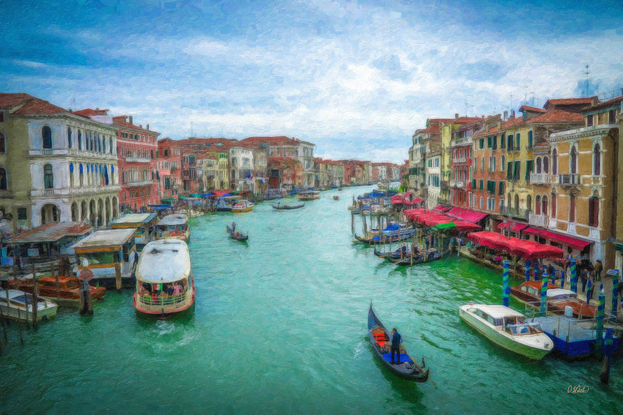 Canal Grande Itl3379 Painting by Dean Wittle