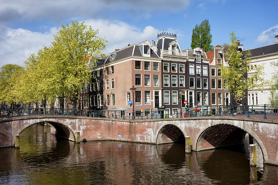 Canal Houses in Amsterdam Photograph by Artur Bogacki