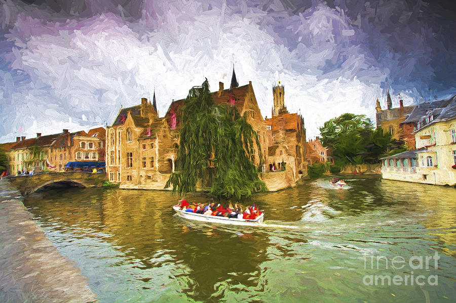 Canal in Brugge Photograph by Sheila Smart Fine Art Photography