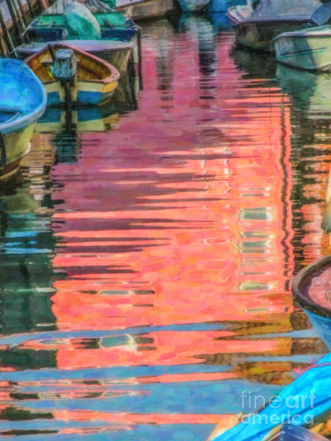 Canal reflections Digital Art by Liz Leyden