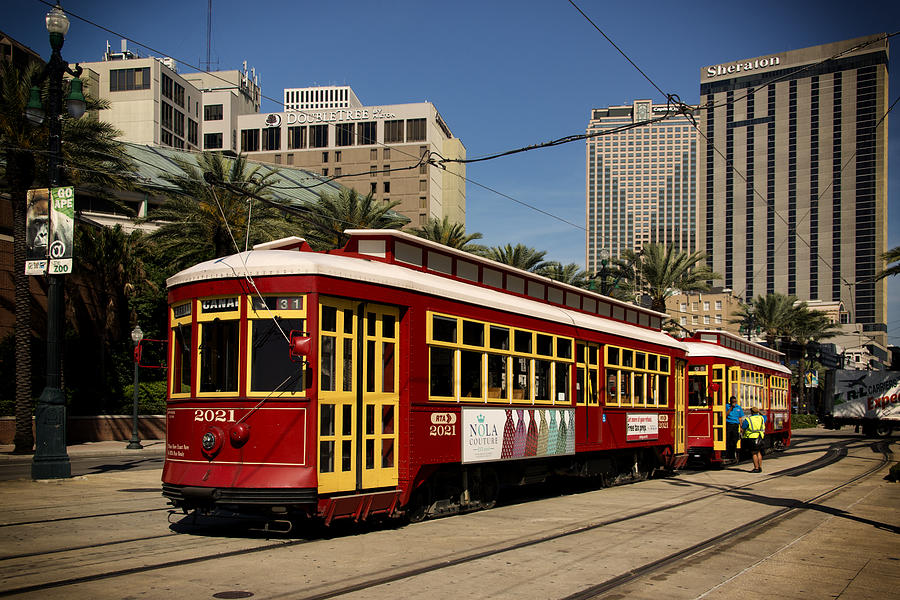 Canal Street Cars NOLA DSC04745 Photograph by Greg Kluempers - Fine Art ...