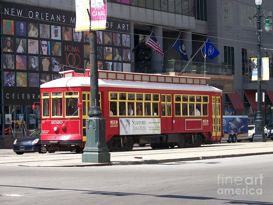 New Orleans Photograph - Canal Street Streetcar by Kevin Croitz