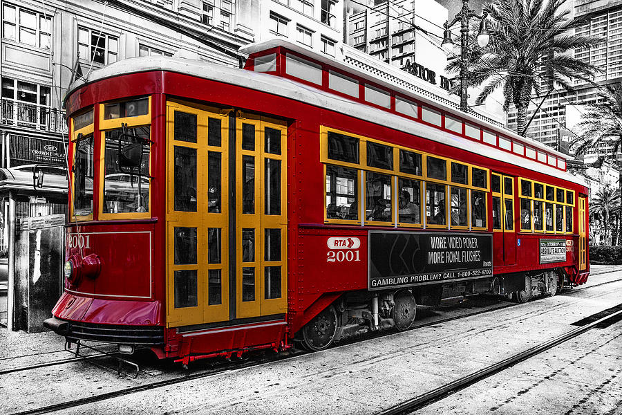 Canal Street Trolley Photograph by Diana Powell