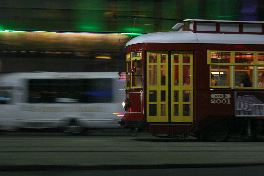 Canal Street Trolley Photograph by Jeff Mize