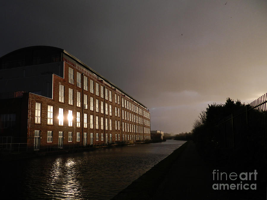 Leeds Photograph - Canal1 Change in the weather by Tony Hoy