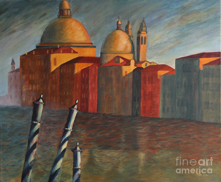 Impressionism Painting - Canale Grande Venice by Christiane Schulze Art And Photography