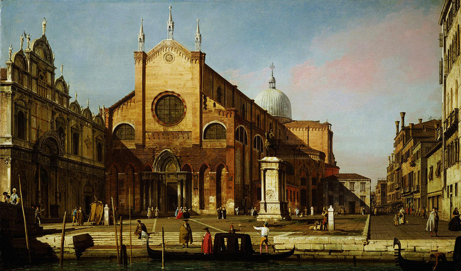 Canaletto Venice The Campo SS Painting by MotionAge Designs