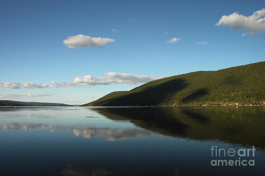 Featured Photograph - Canandaigua Lake Reflection by Steve Clough
