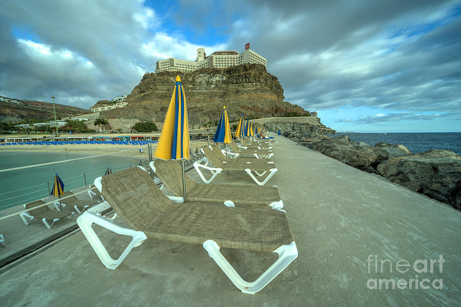 Beach Photograph - Canarian Loungers  by Rob Hawkins