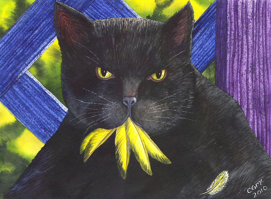 Canary Painting - Canary? by Catherine G McElroy