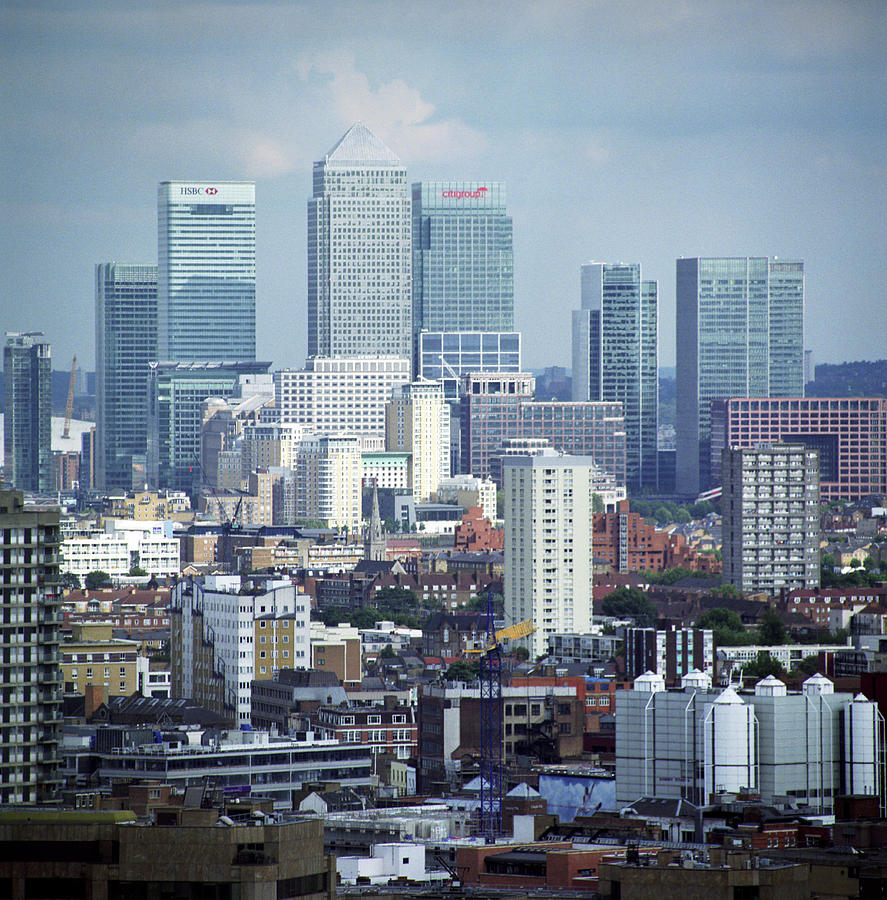 Canary Wharf Skyscrapers Photograph by Mark Thomas/science Photo Library
