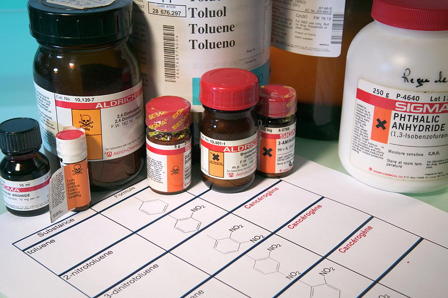 Cancercausing Chemicals Photograph by Pascal Goetgheluck/science Photo