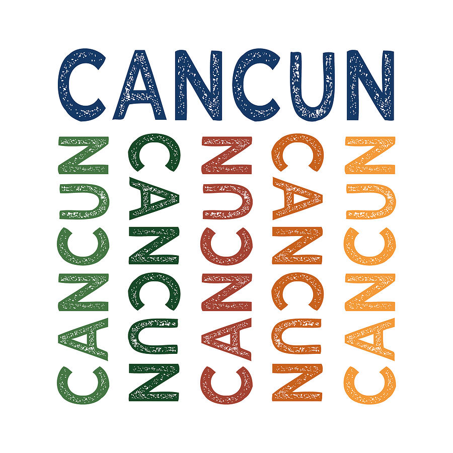 Cancun Cute Colorful Digital Art by Flo Karp - Pixels