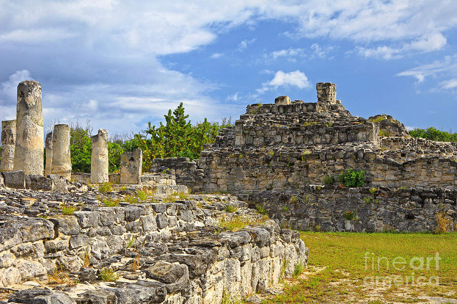 Cancun EL Rey Ruins Photograph by Charline Xia