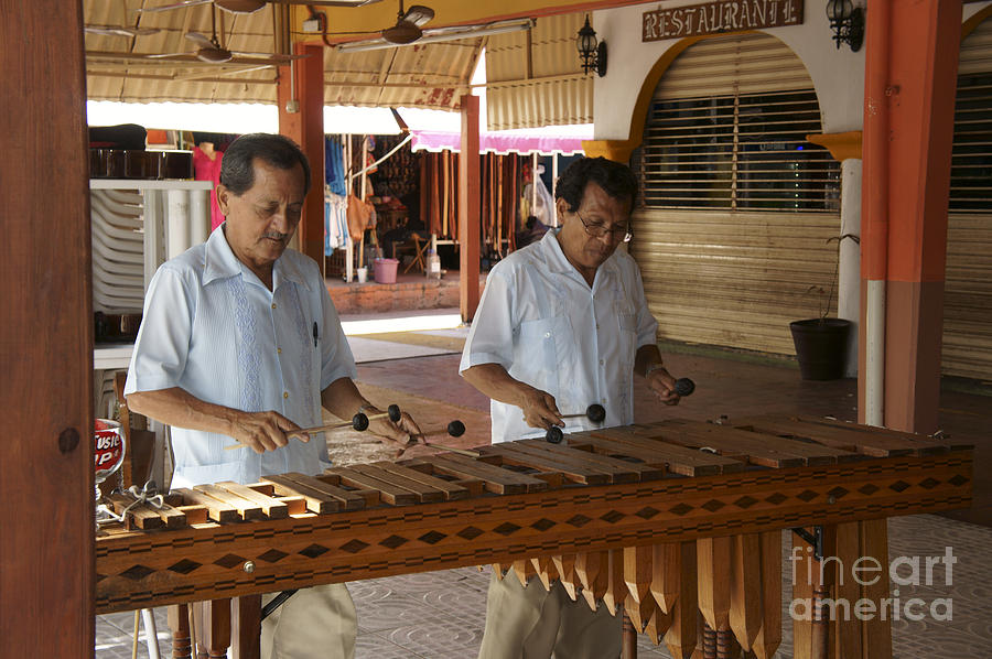 Music Photograph - Cancun Marimba Players by John  Mitchell