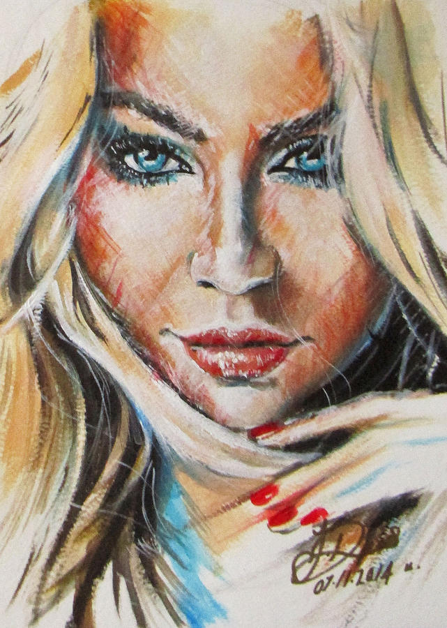 Candice Swanepoel Painting by Jessica Davies | Fine Art America