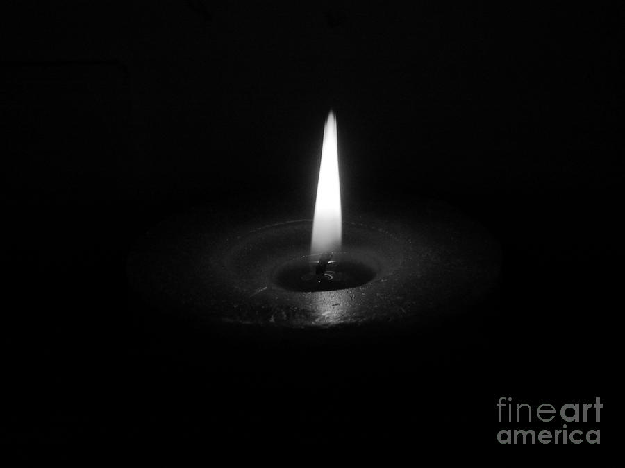 Candle Photograph - Candle b-w by Stefano Piccini