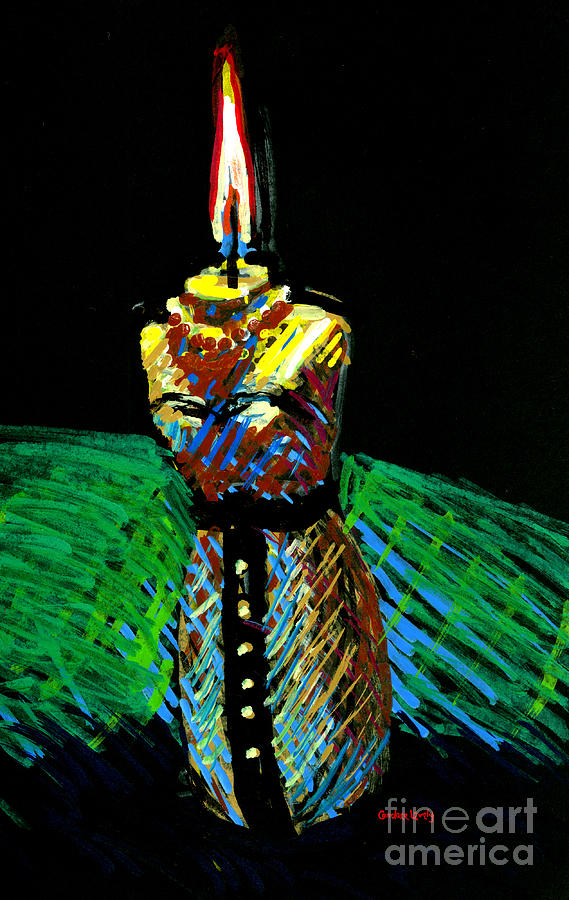 Candle Bust Painting by Candace Lovely