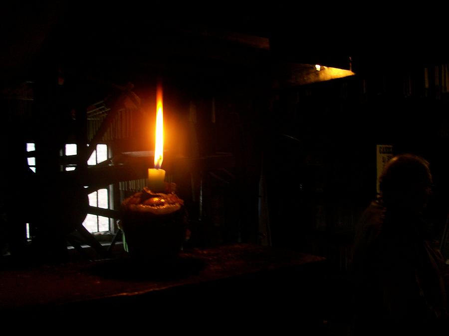 Candle Flame Double Wick Photograph by Asa Jones