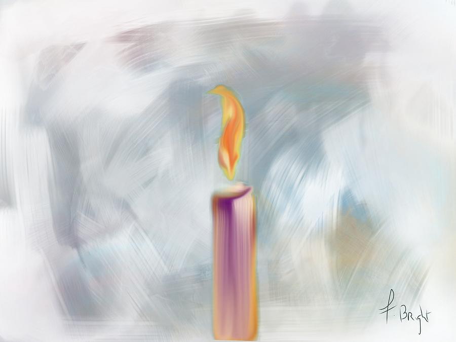 Candle In The Morning Digital Art by Frank Bright