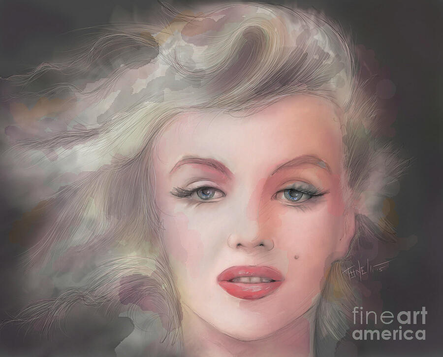 Marilyn Monroe, Candle In The Wind... Painting