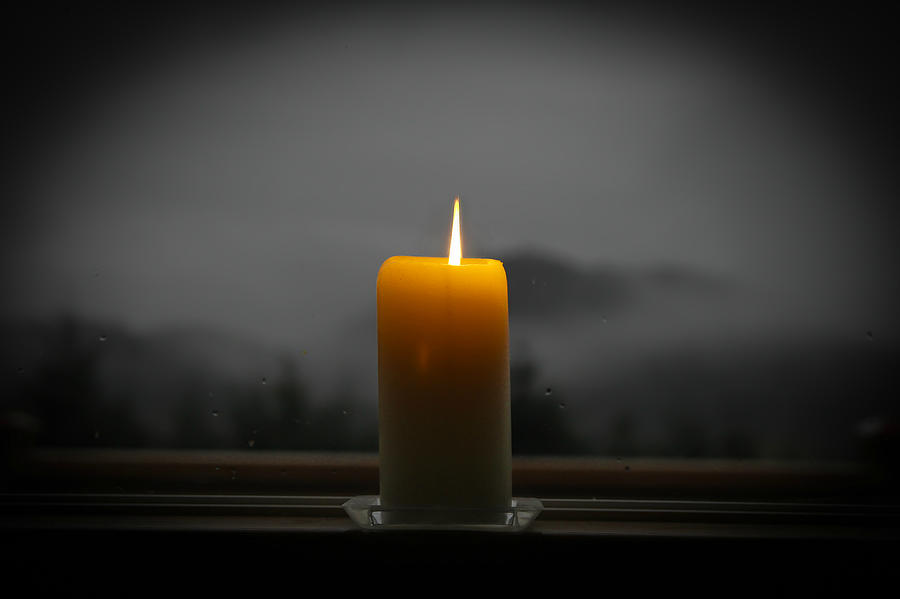 Candle On A Rainy Day Photograph by KATIE Vigil