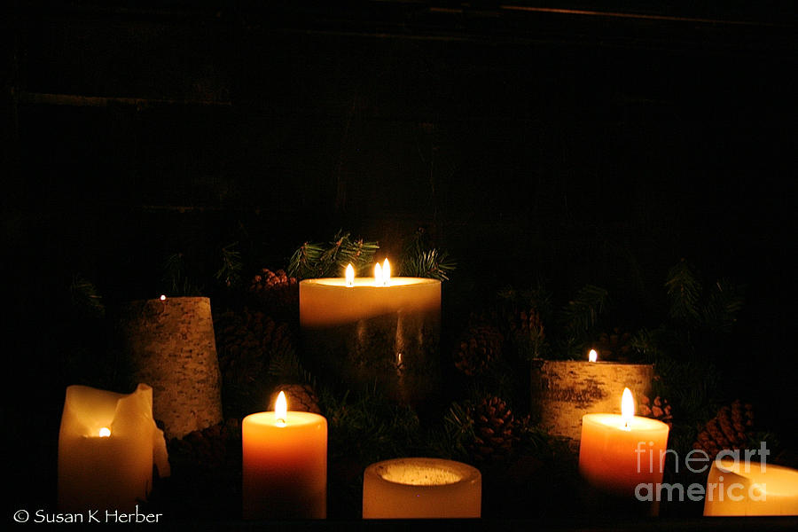Candlelight Photograph by Susan Herber
