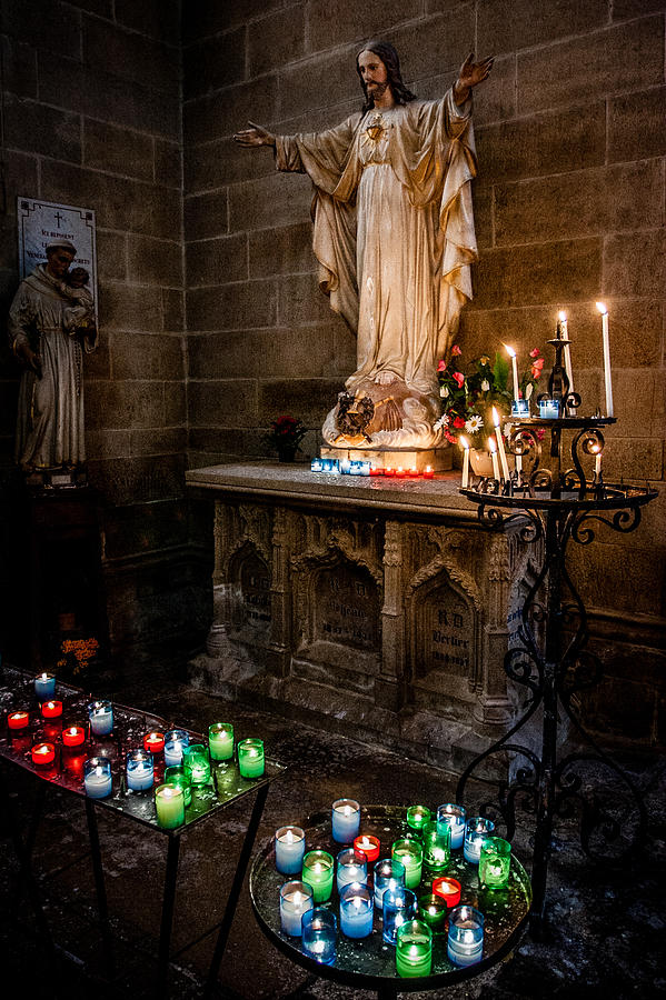 Candlelit Altar Photograph by Nigel R Bell