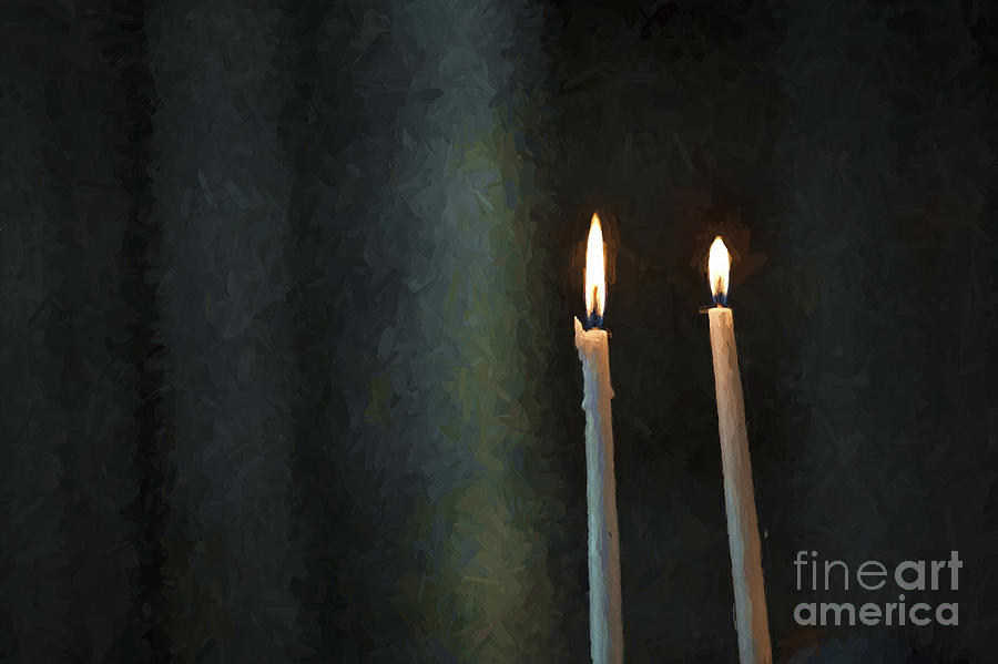 Candle Photograph - Candles in Rheims Cathedral by Sheila Smart Fine Art Photography